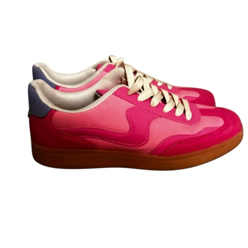 Stylish Pink Women's Sneakers, Size 9, La Sheelah, Comfort, Stylish Sneakers